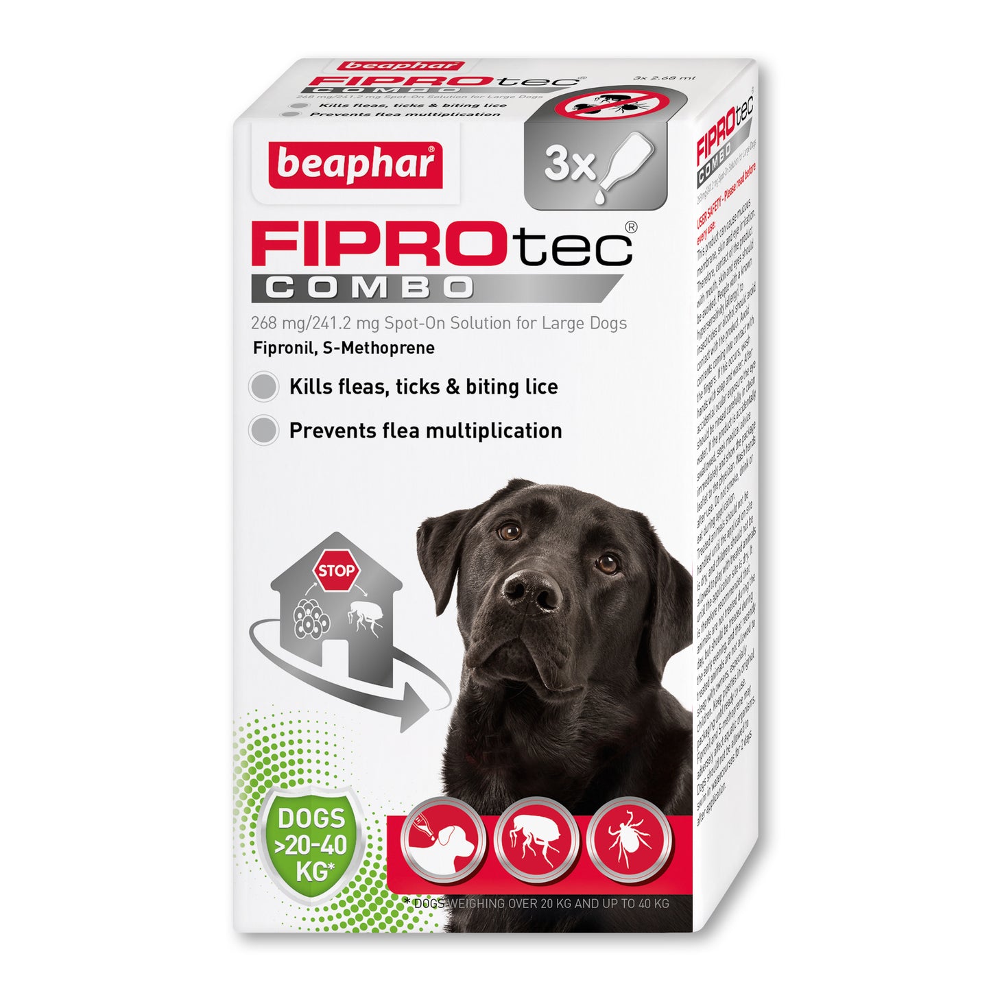 Beaphar FIPROtec® COMBO Flea & Tick 1Mth & 3Mth
