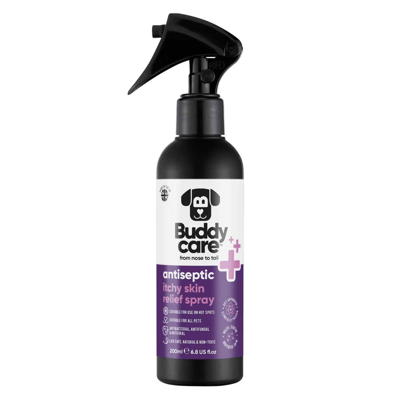 Buddycare Pet Antiseptic Itchy Skin Relief Spray 200ml