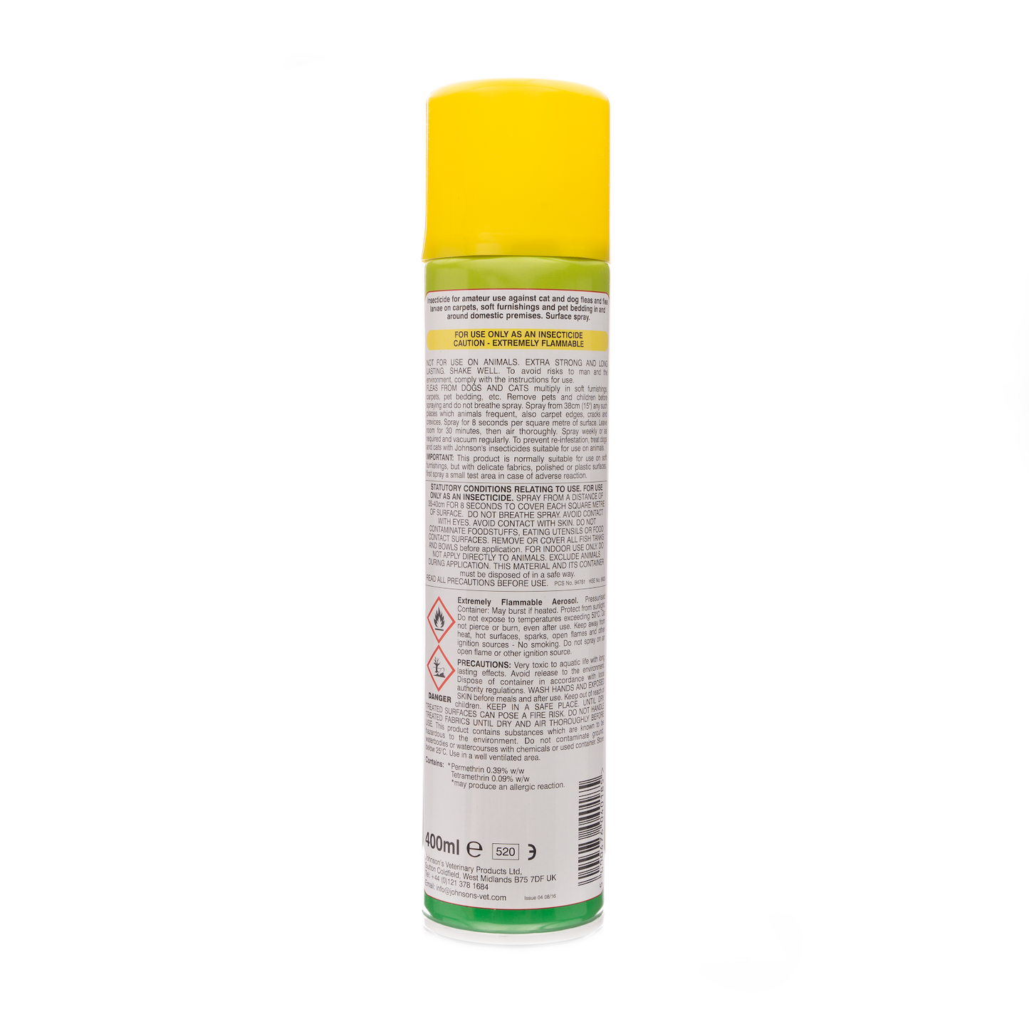 Johnson's Veterinary House Flea Spray 400ml