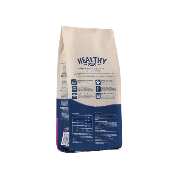 LAUNCHING SOON! Healthy Paws Rabbit, Duck & Brown Rice 2kg (Adult)