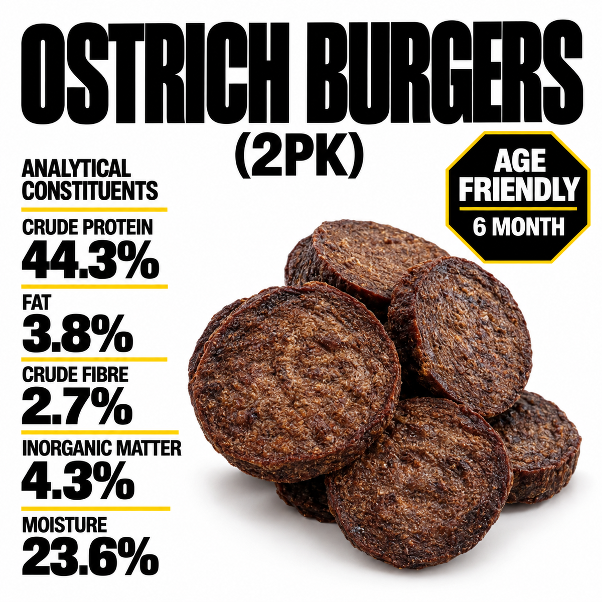 Ostrich Burgers (2 pack)