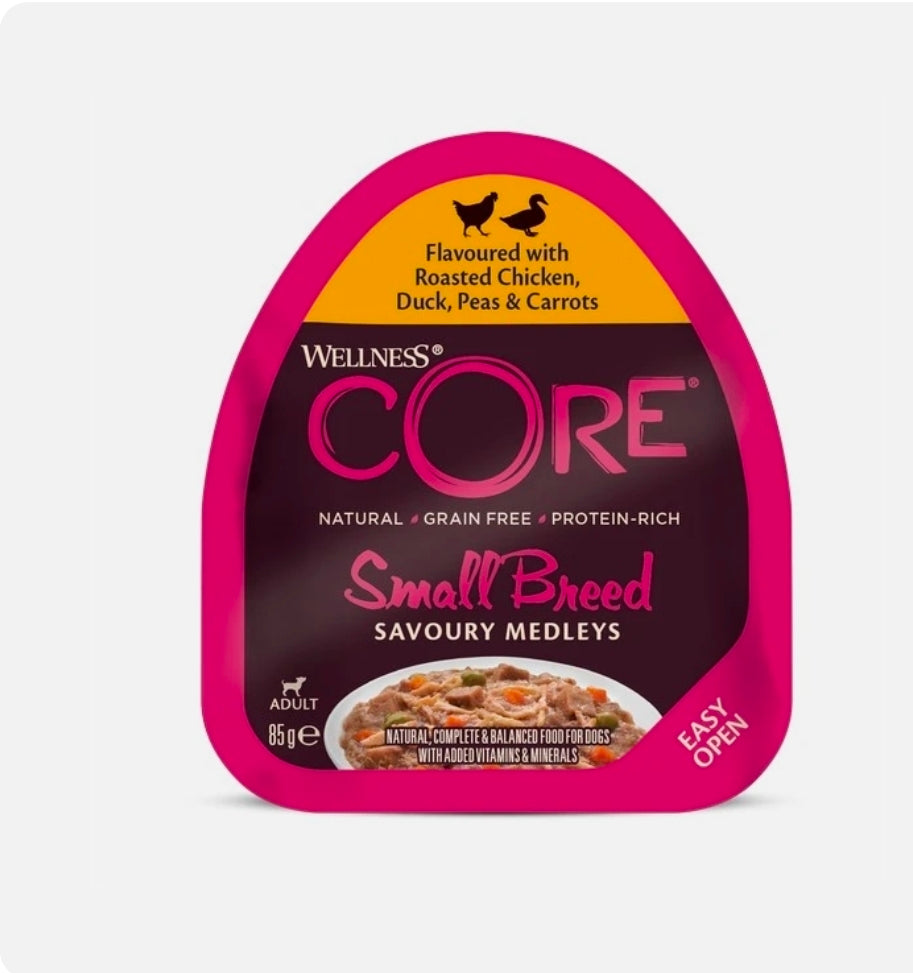 Wellness CORE Small Breed Dog Food Trays 85g