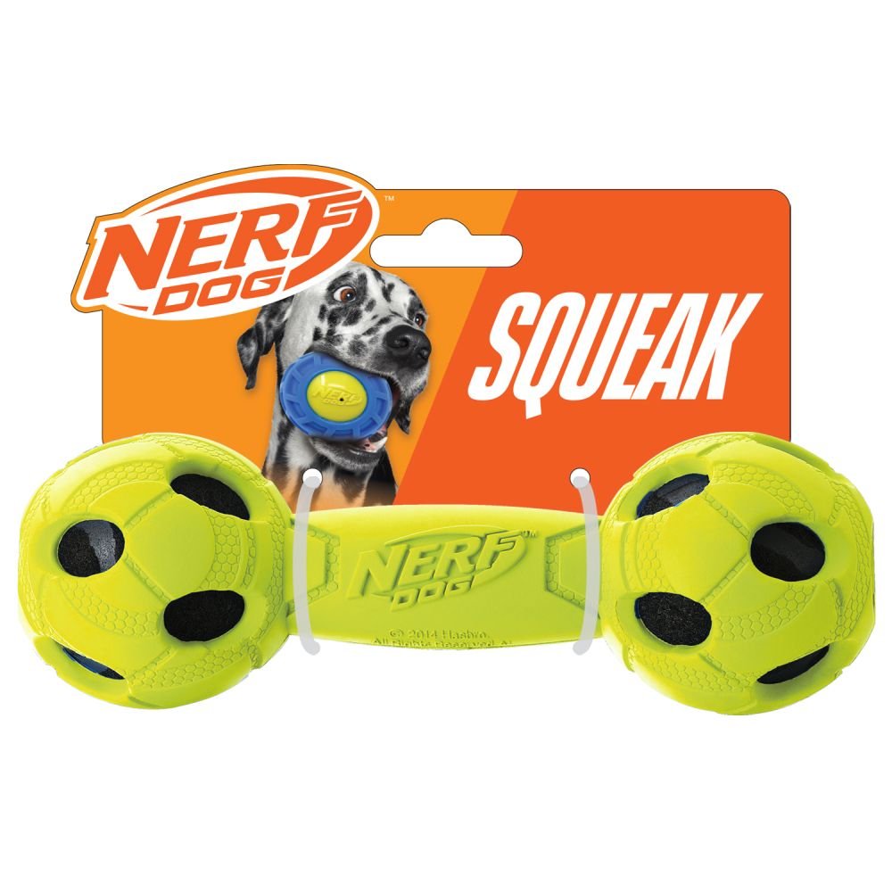 Nerf Dog Toy Rubber Wrapped Barbell