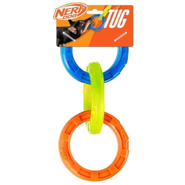 Nerf Dog Toy 3 Ring Tug