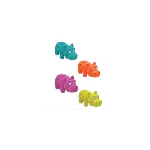 Dog Toy Latex Hippo Mini Blue