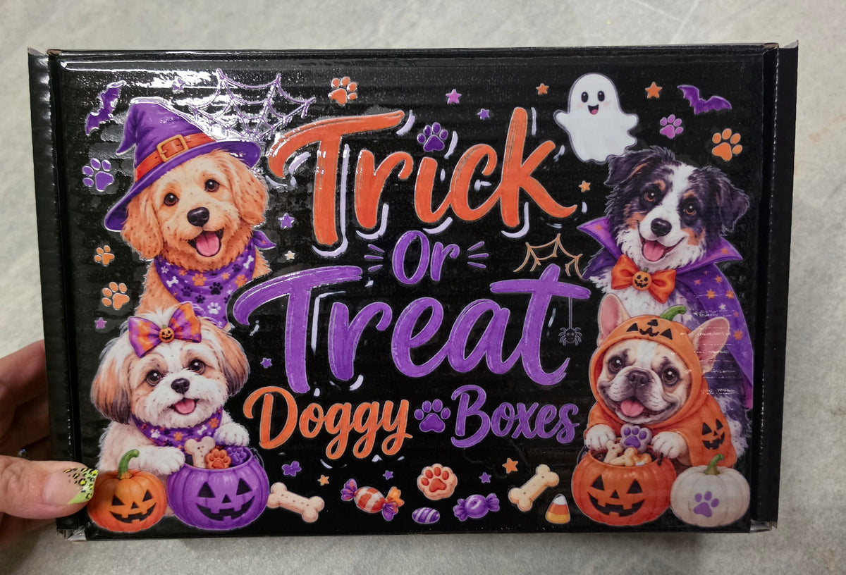 Halloween Dog Treat or Treat Box