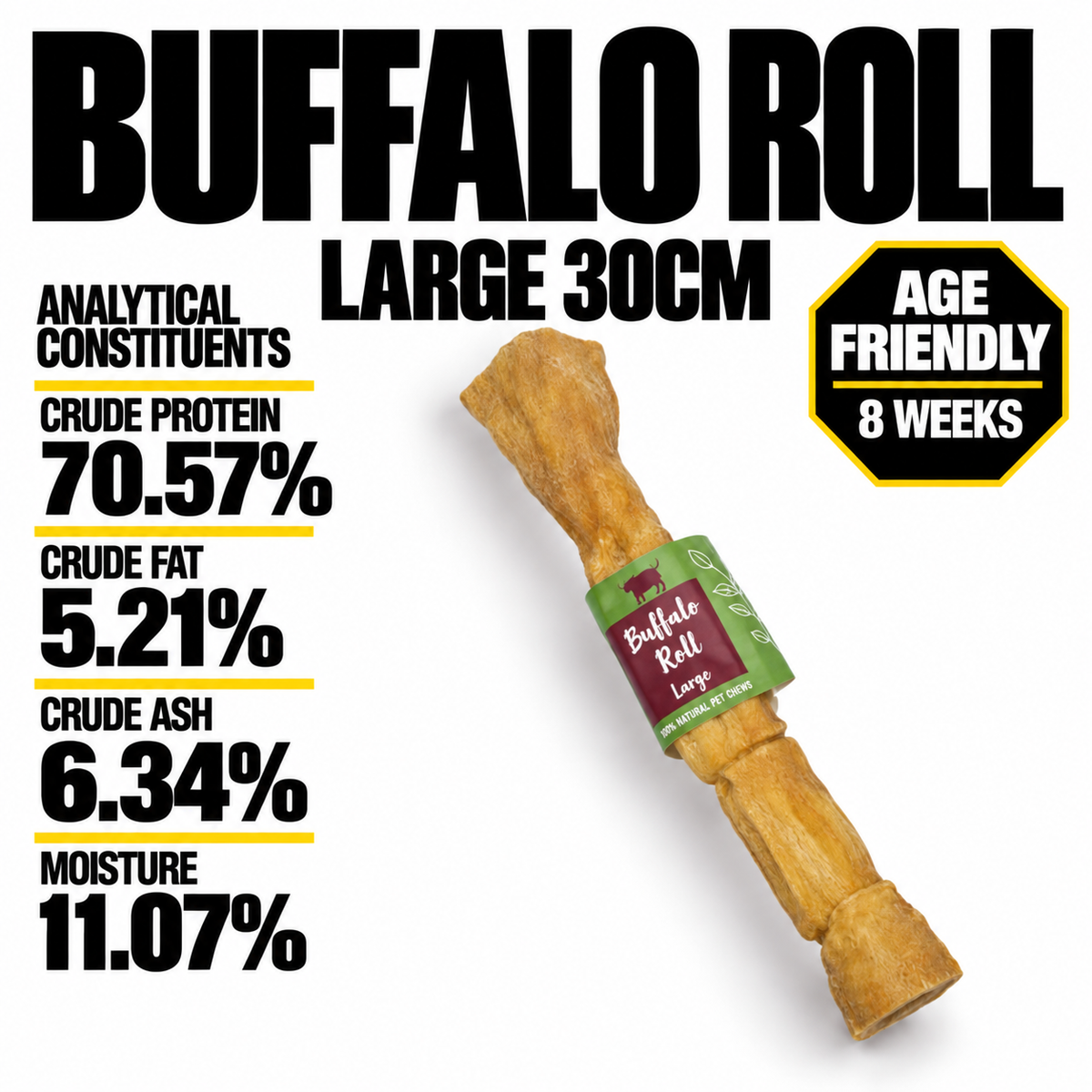 Buffalo Roll Large 30cm (single)