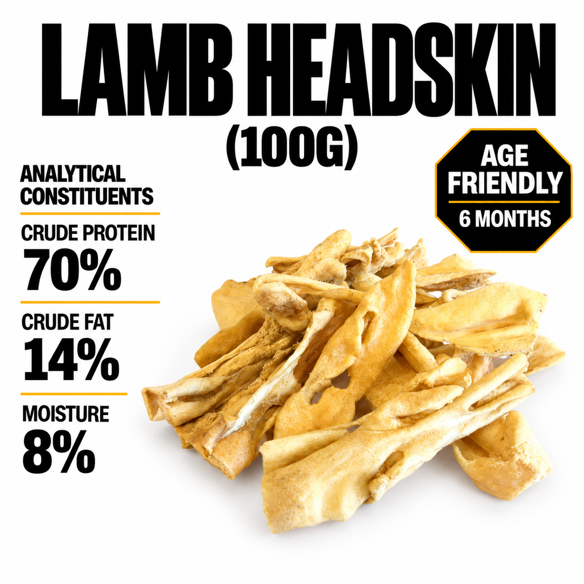 Lamb Headskin (100g)