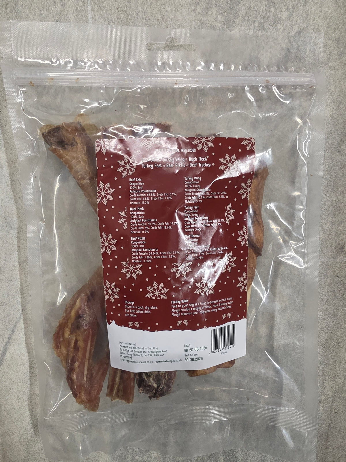 Pure & Natural Festive Doggy Bag