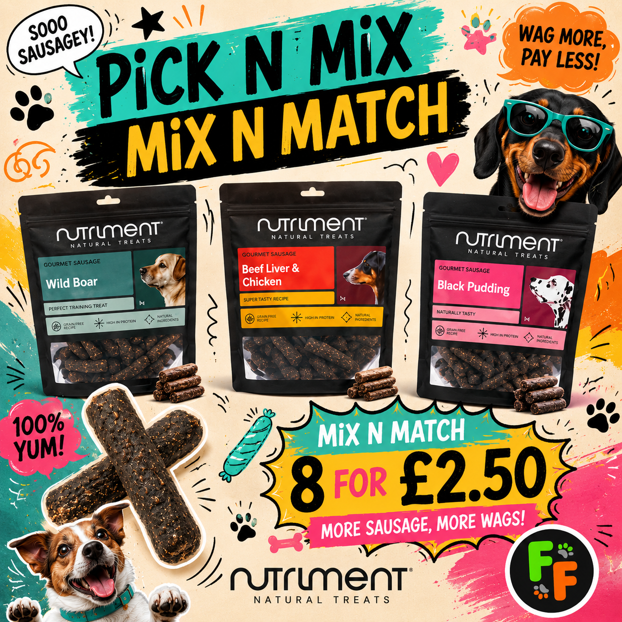 Nutriment Mini Sausages Any 8 for £2.50