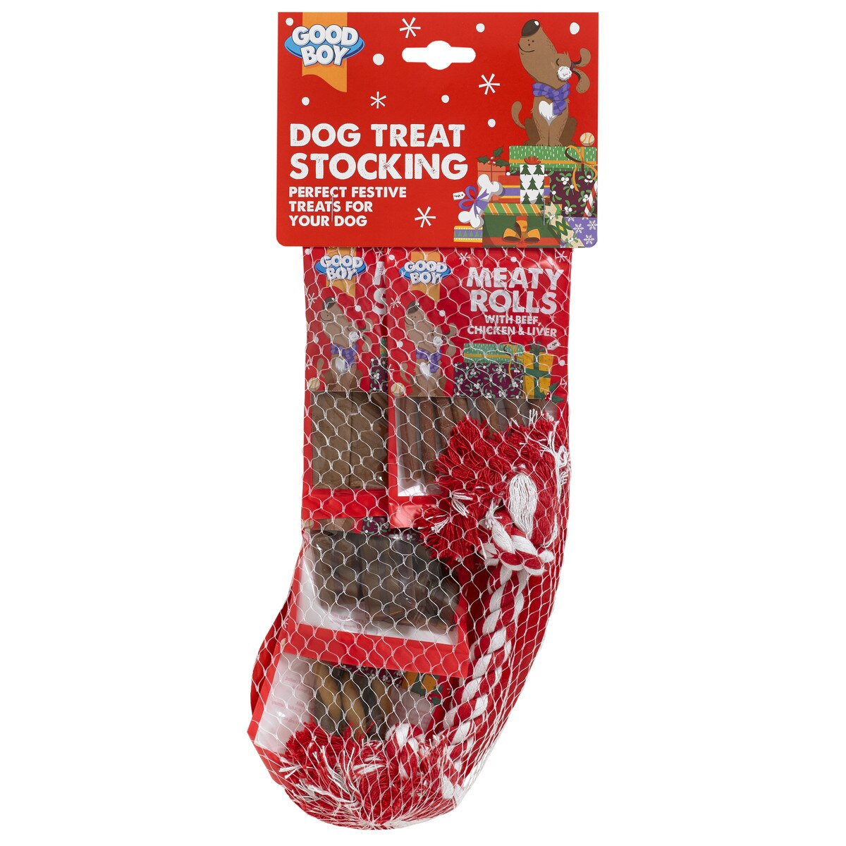 Good Boy Dog Treat Stocking