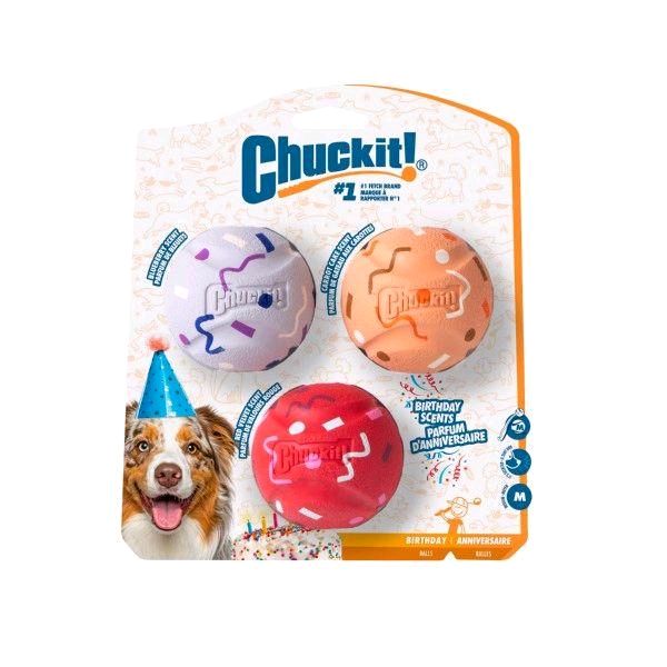 Chuckit! Birthday Balls Medium 3 Pack