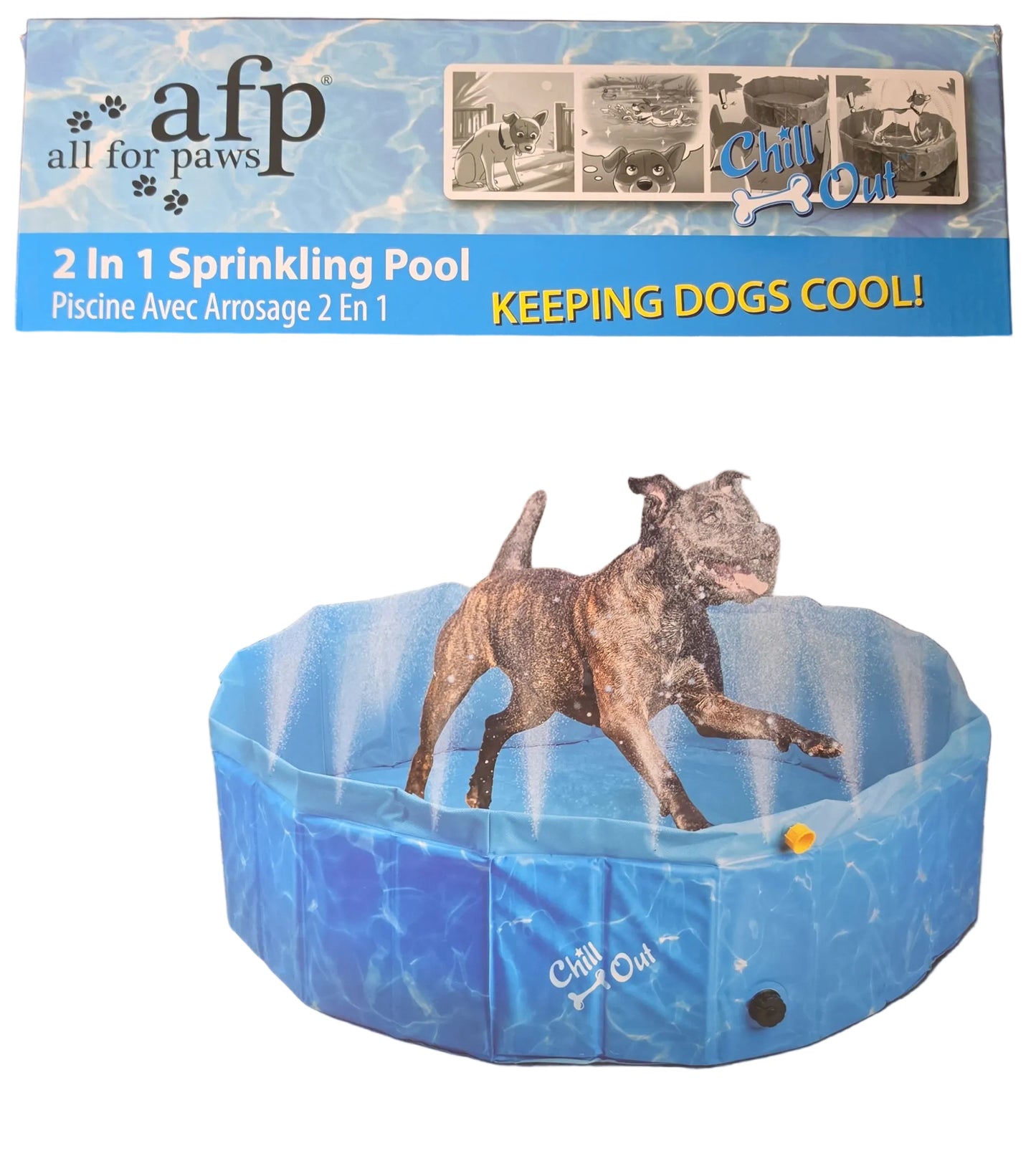 All For Paws Chill Out Sprinkling Pool Large 160cm x 160cm
