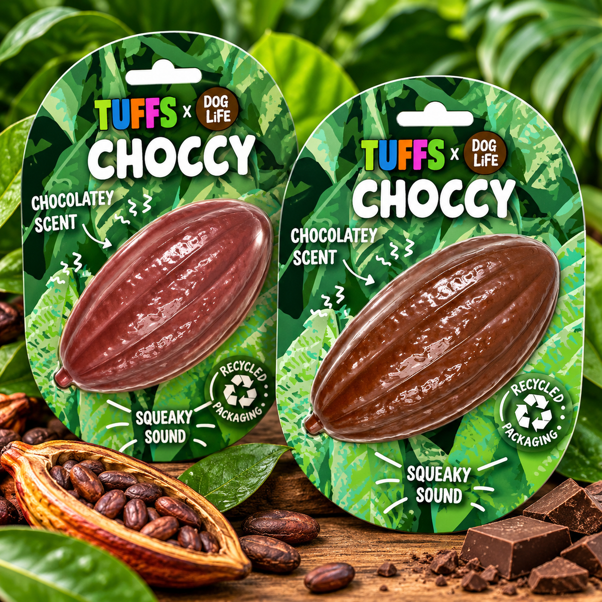 Tuffs x Choccy Scented Dog Toys