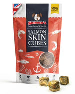 Skippers Dog Treats Salmon Skin Cubes 70g