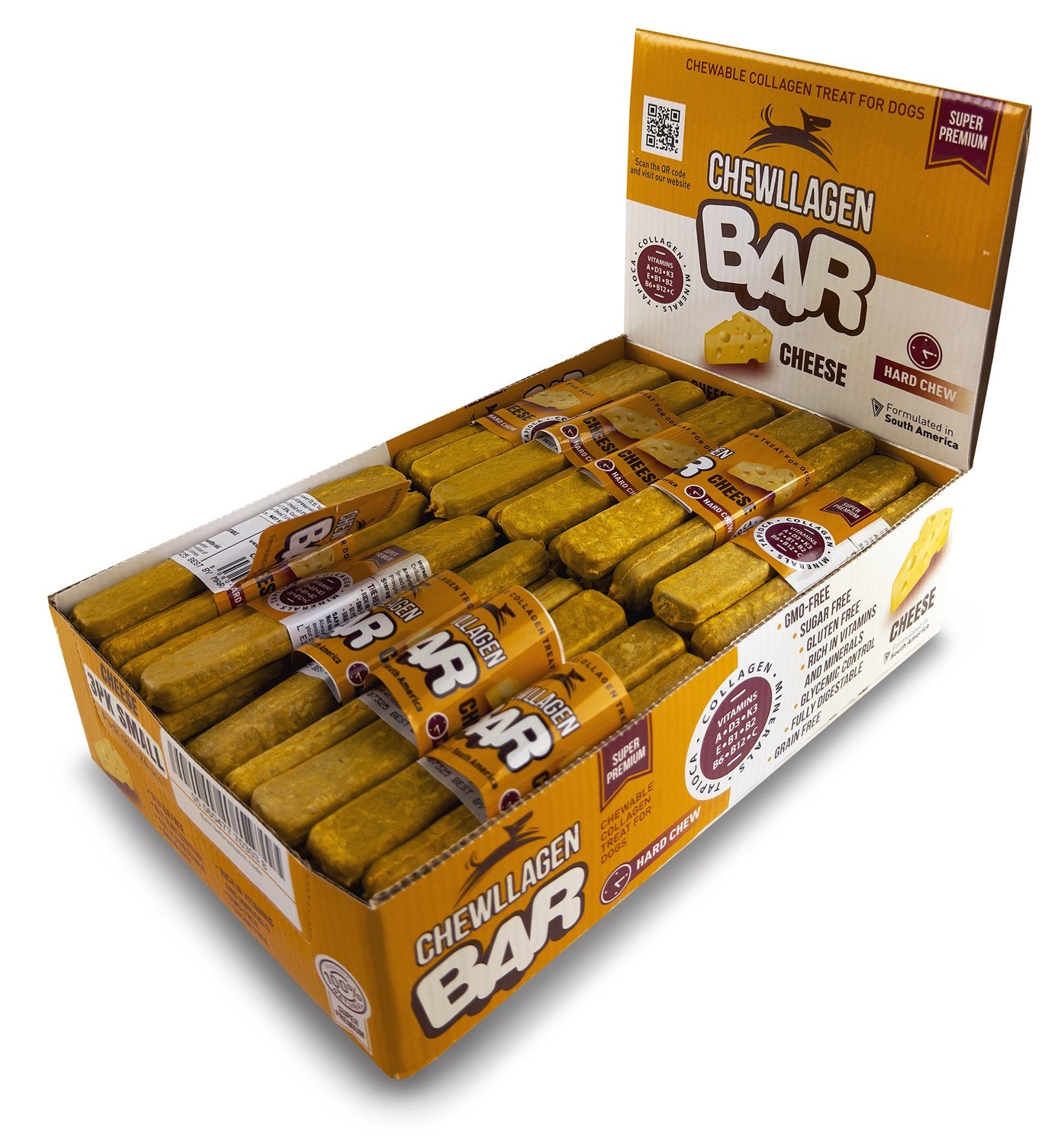 Chewllagen Cheese Bars Long Lasting Collagen Rich