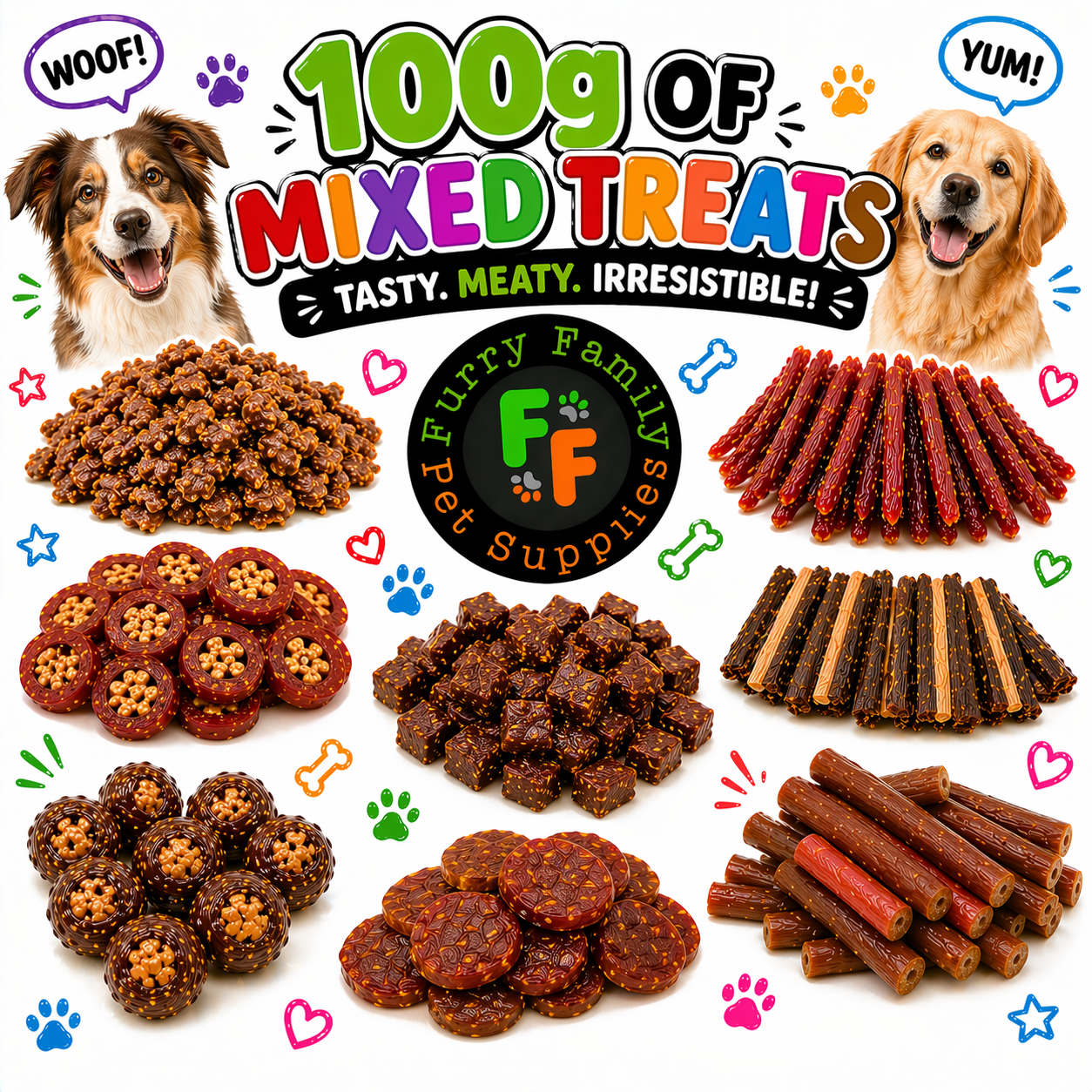 Real Meaty Natural Dog Treats – Puppy-Friendly & Packed with Healthy Goodness