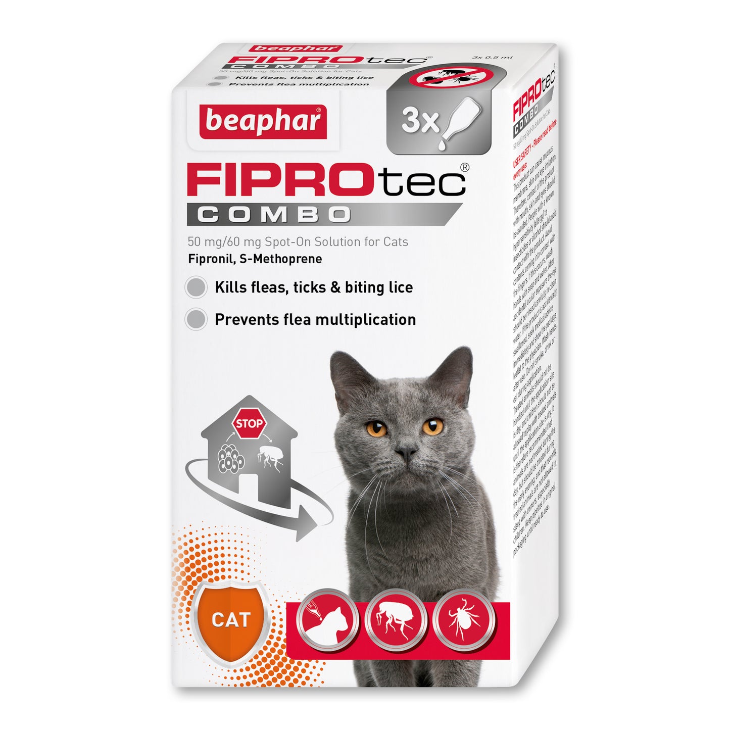 Beaphar FIPROtec® COMBO Flea & Tick Spot-On for Cats