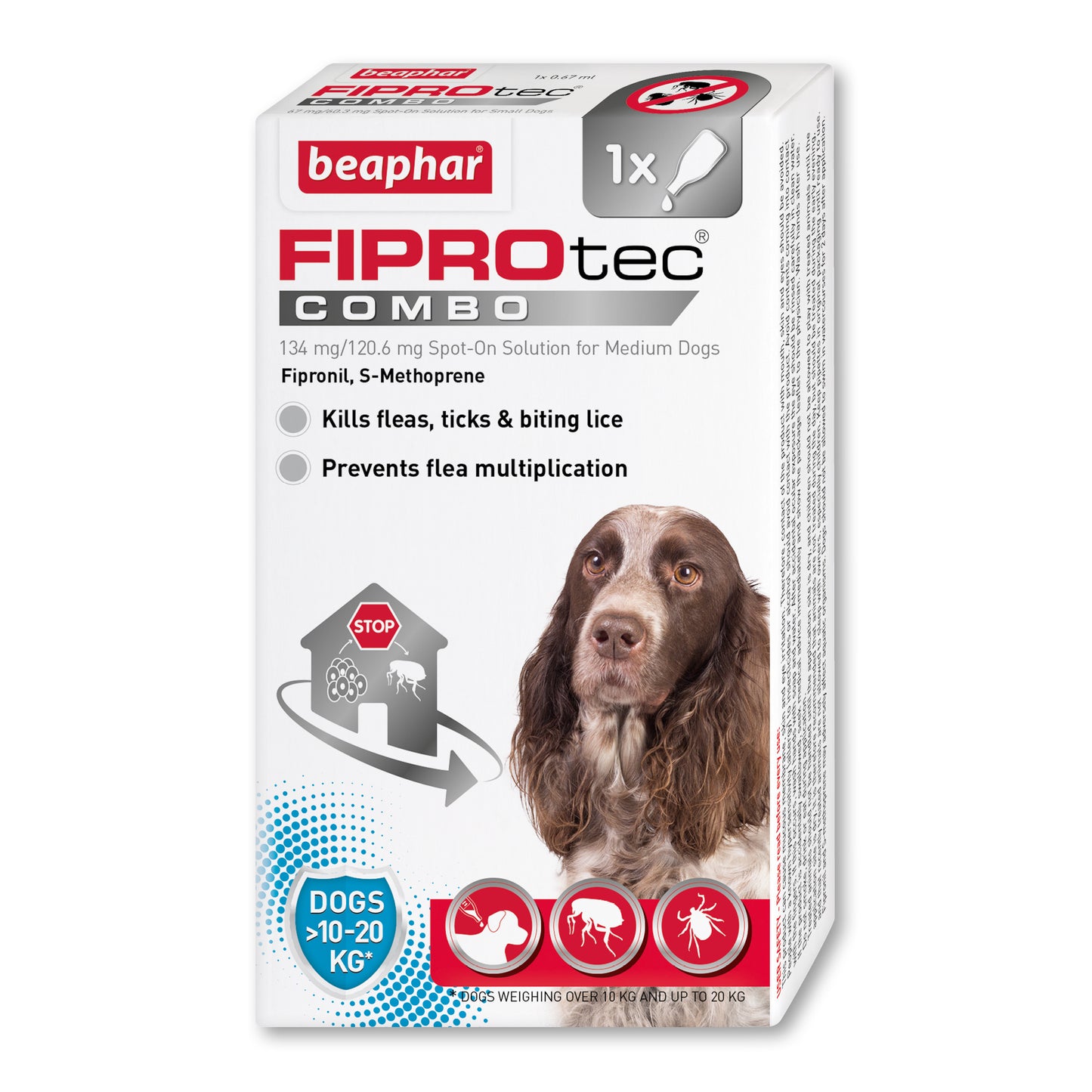Beaphar FIPROtec® COMBO Flea & Tick 1Mth & 3Mth