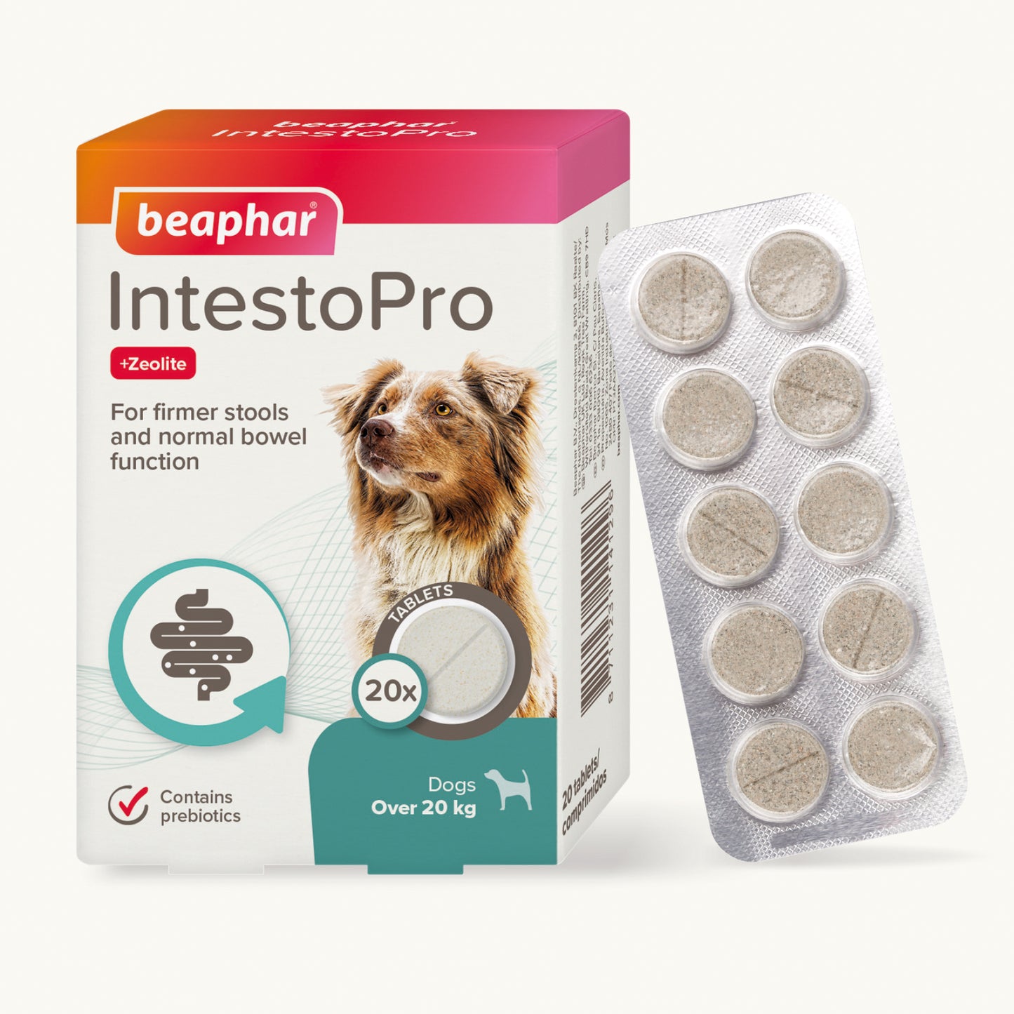 Beaphar IntestoPro Prebiotic Stool Firming Tablets