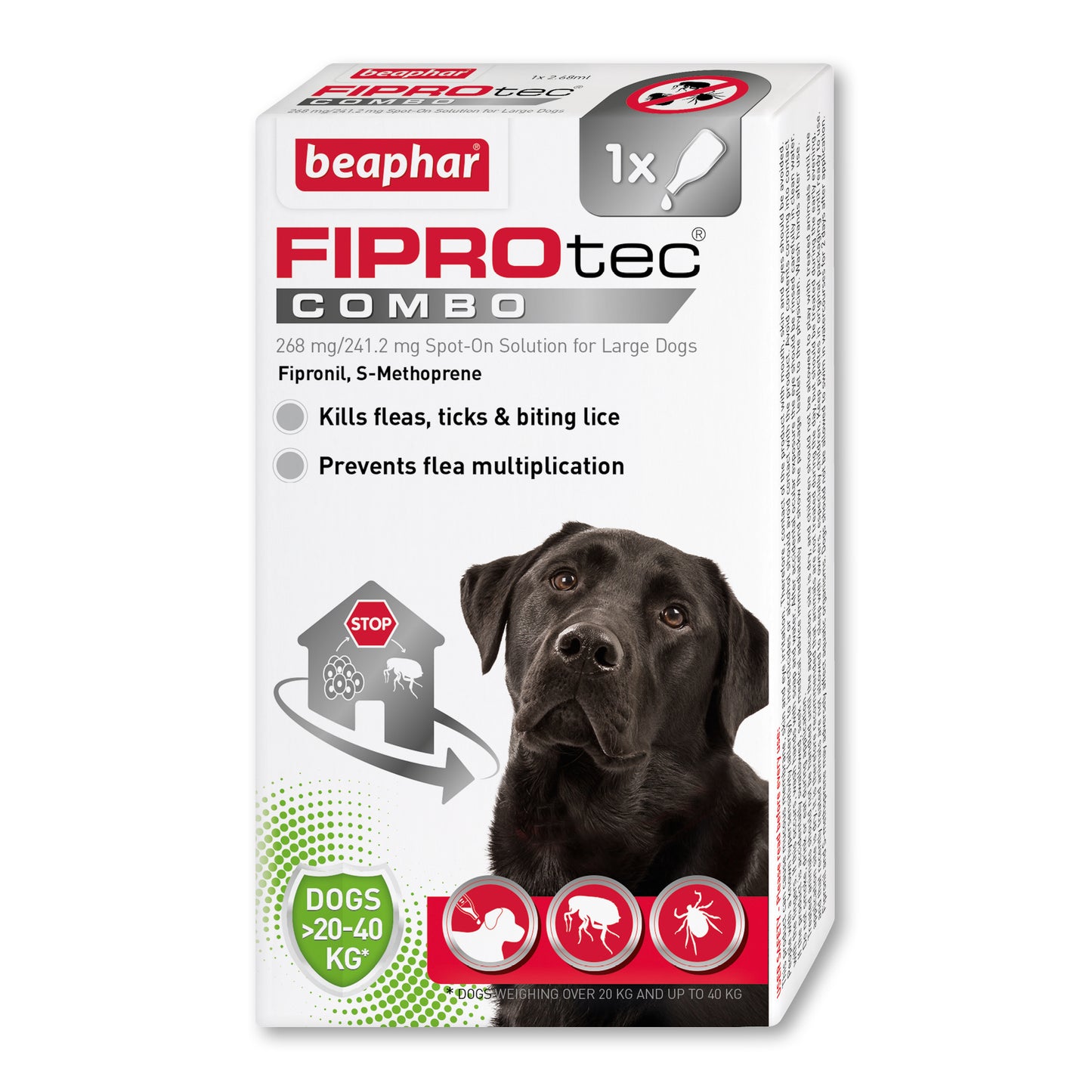 Beaphar FIPROtec® COMBO Flea & Tick 1Mth & 3Mth