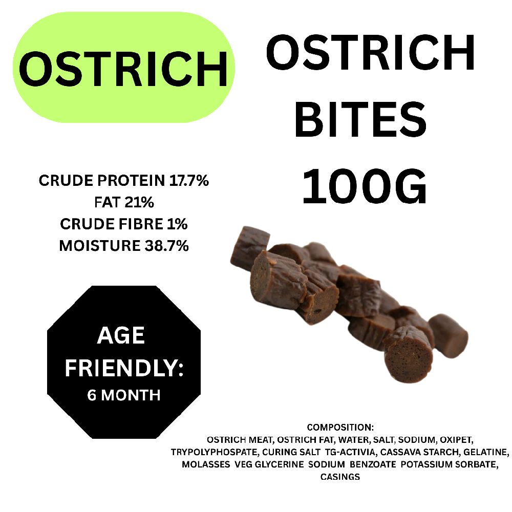 Natural Dog Treats OSTRICH Pick N Mix Selection