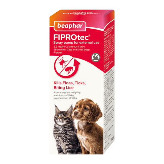 Beaphar FIPROtec® Flea & Tick Spray for Cats & Dogs – 100ml