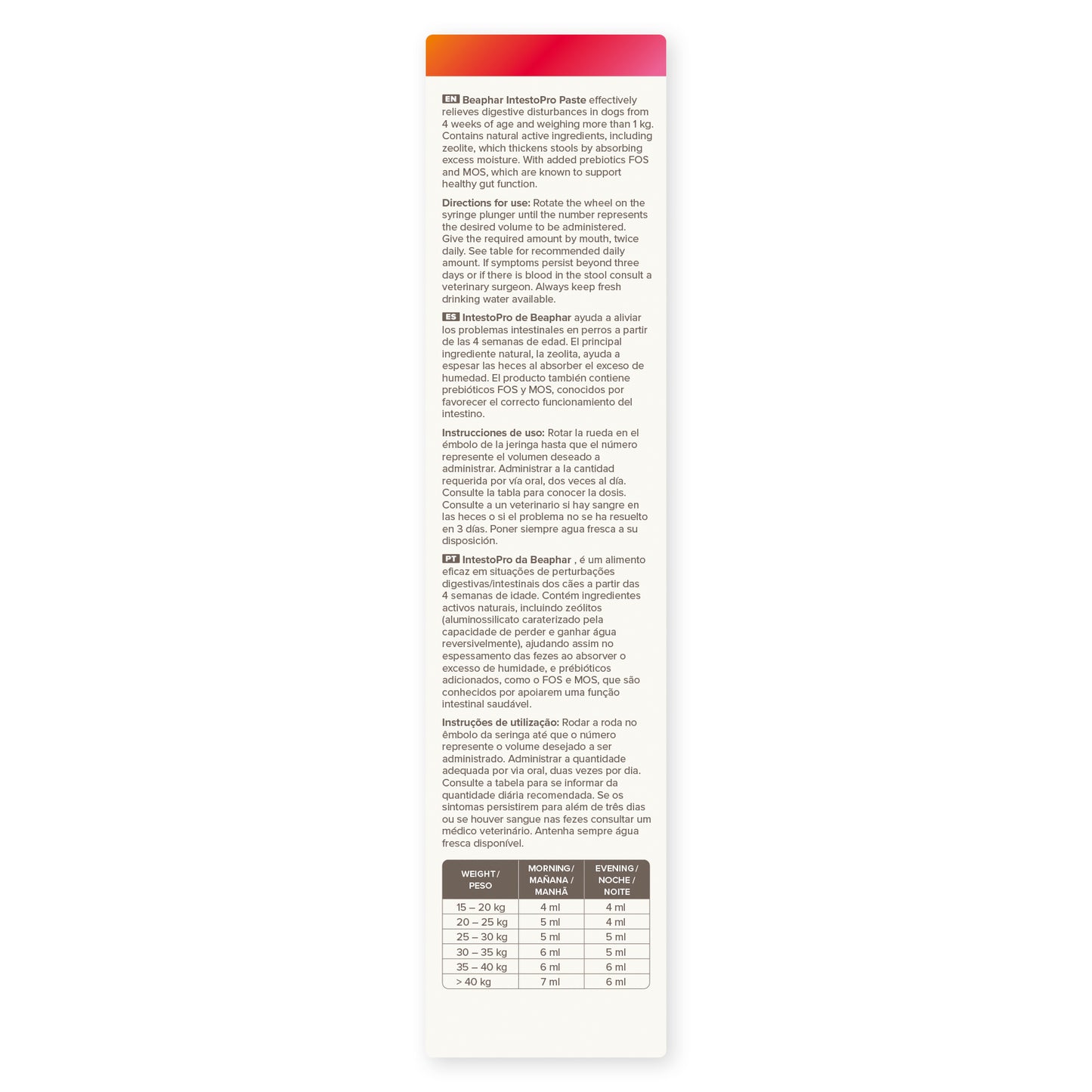 Beaphar IntestoPro Prebiotic Stool Firming Paste