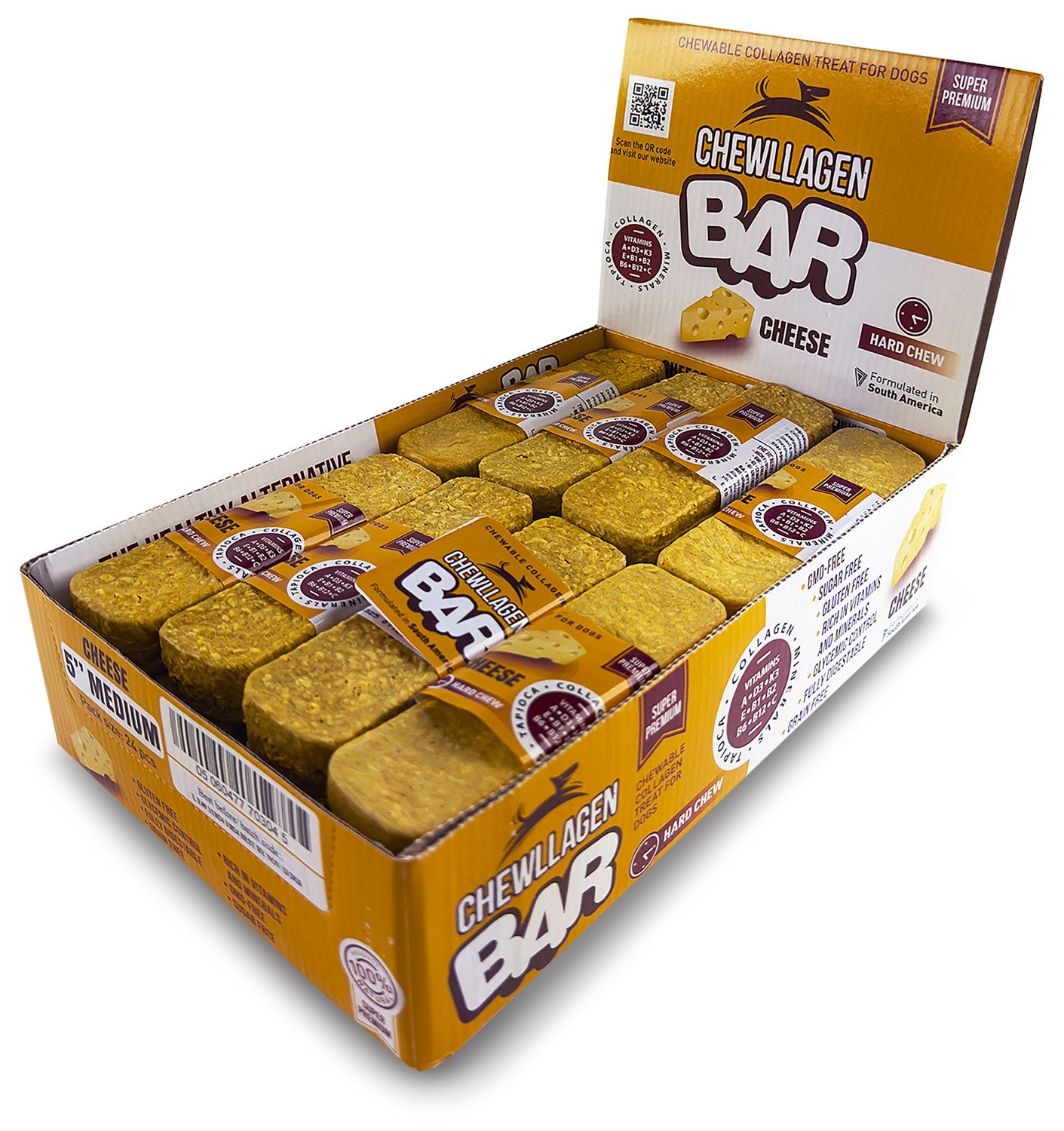 Chewllagen Cheese Bars Long Lasting Collagen Rich