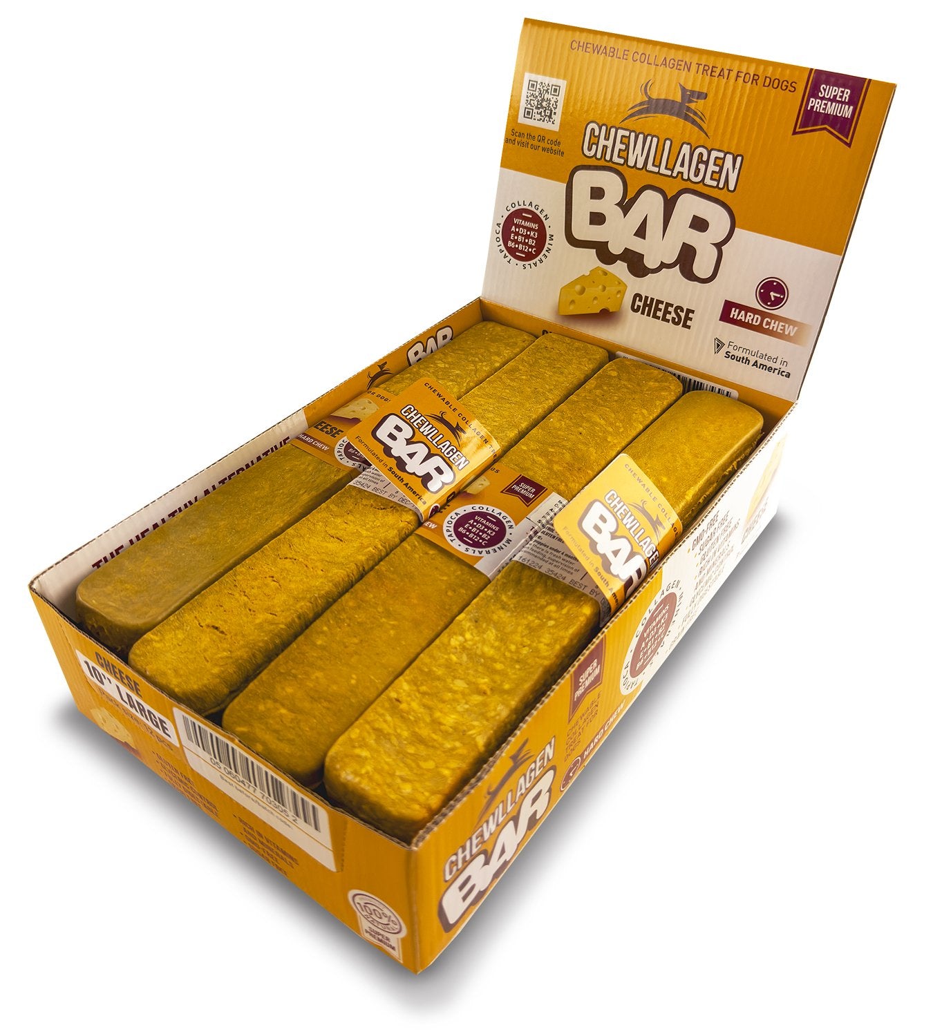 Chewllagen Cheese Bars Long Lasting Collagen Rich
