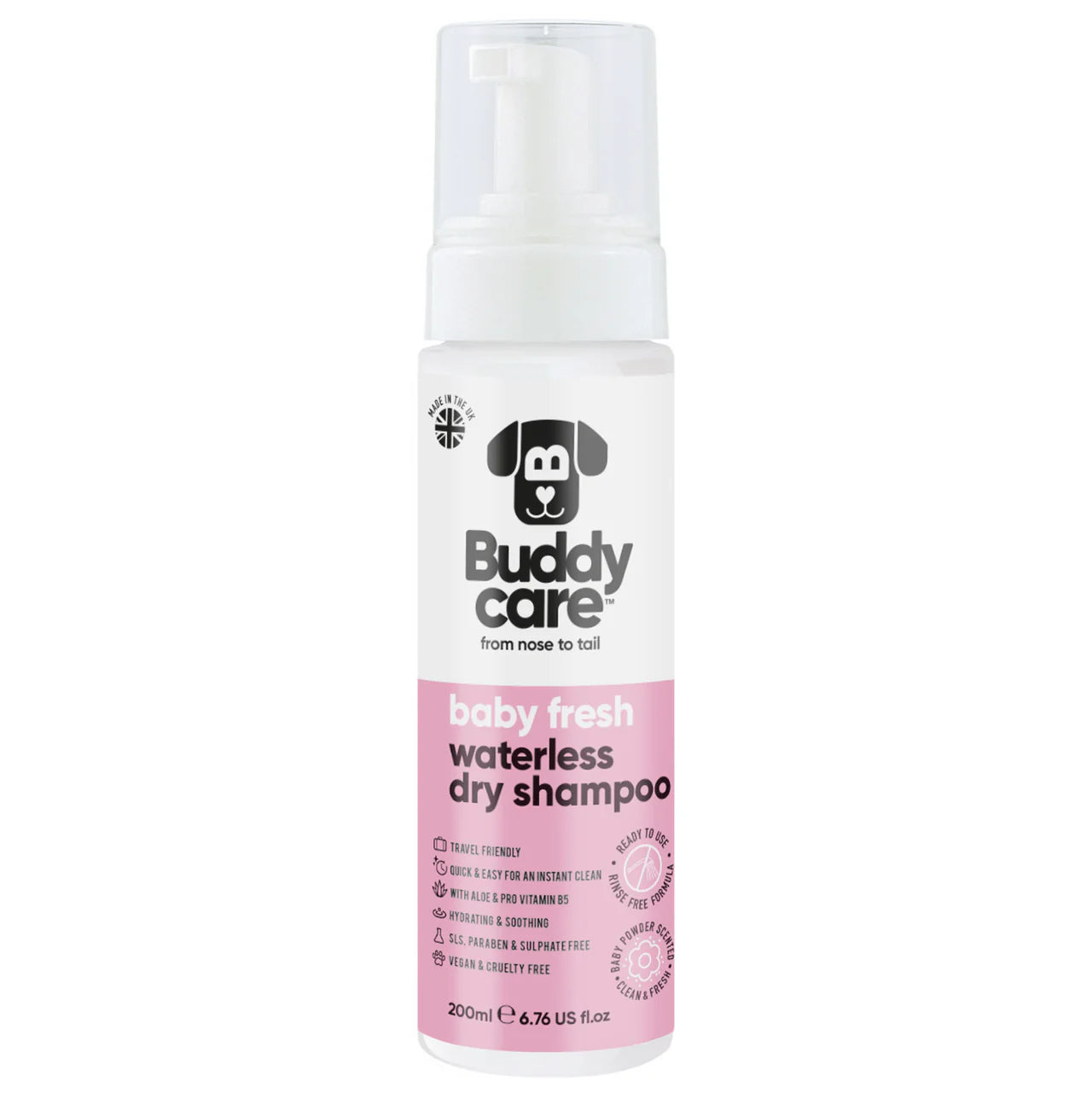 Buddycare Waterless Dry Shampoo 200ml