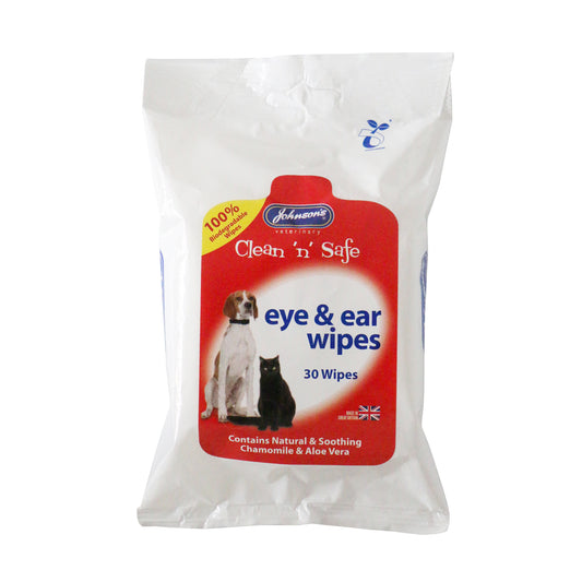 Johnson's Veterinary Clean ‘n’ Safe Eye & Ear Wipes