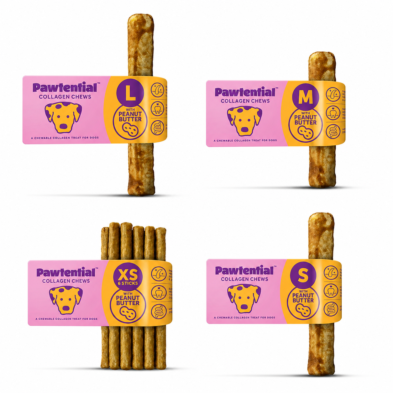 Pawtential Collagen Chew Peanut Butter Flavour