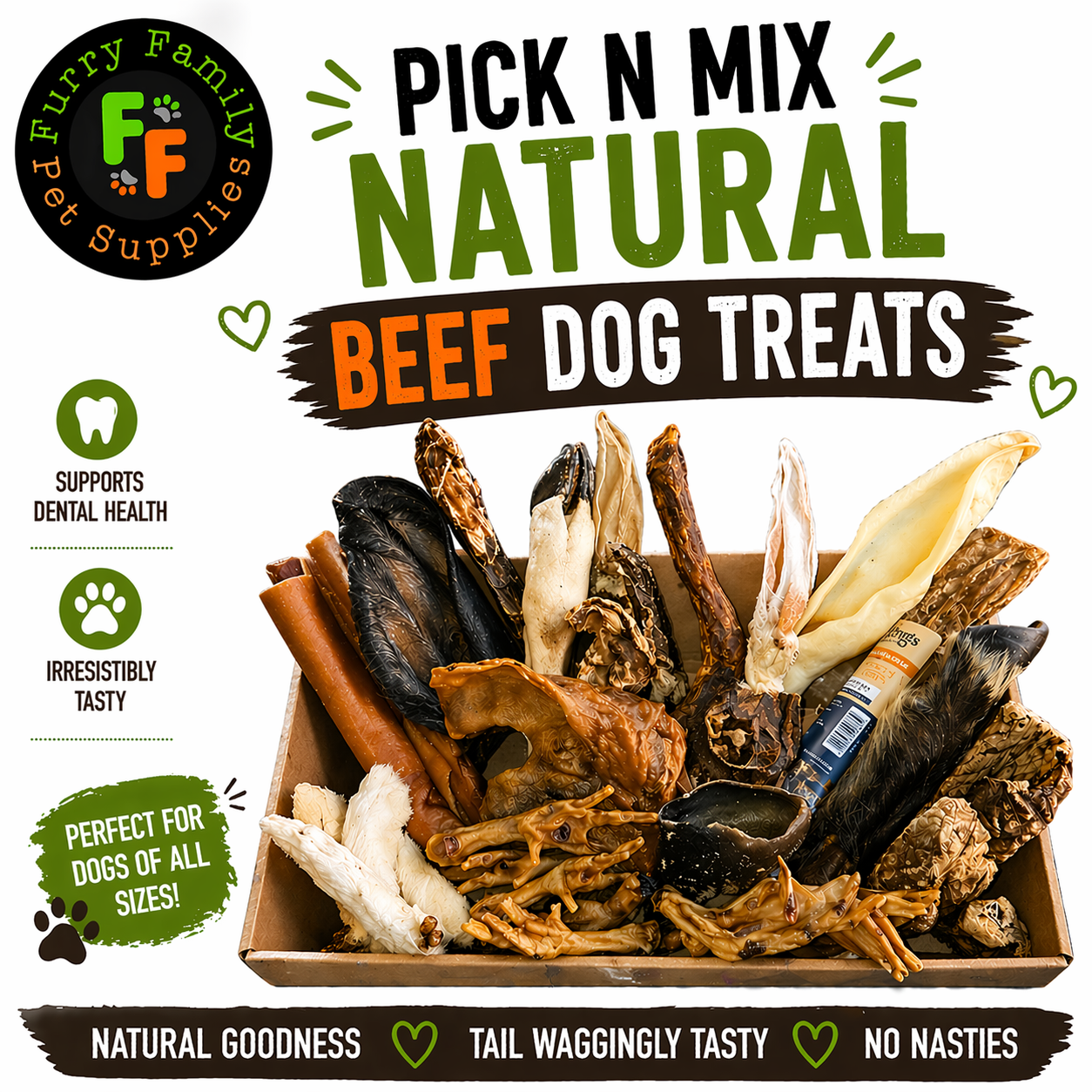 Natural Dog Treats BEEF Pick N Mix Selection