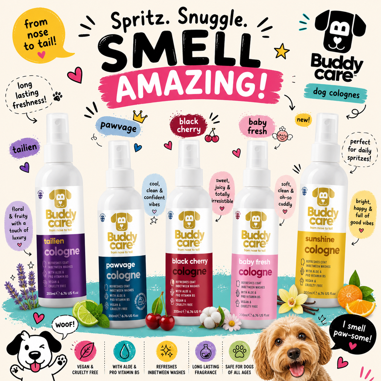 Buddycare Dog Cologne 200ml