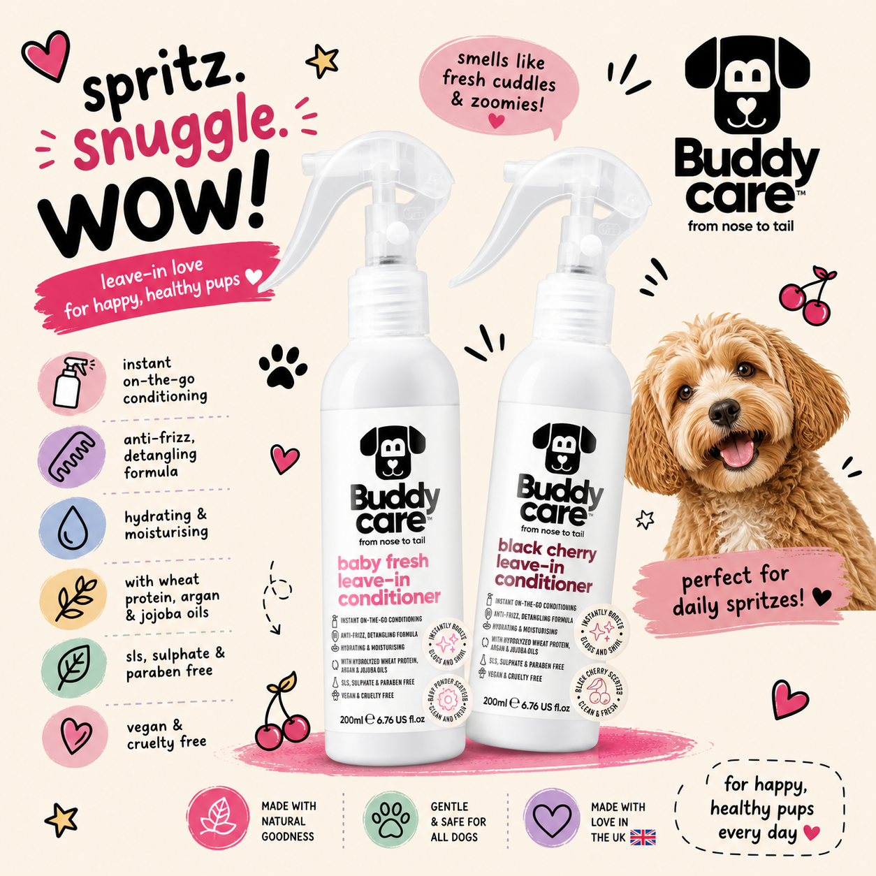 Buddycare Leave in Conditioner 200ml