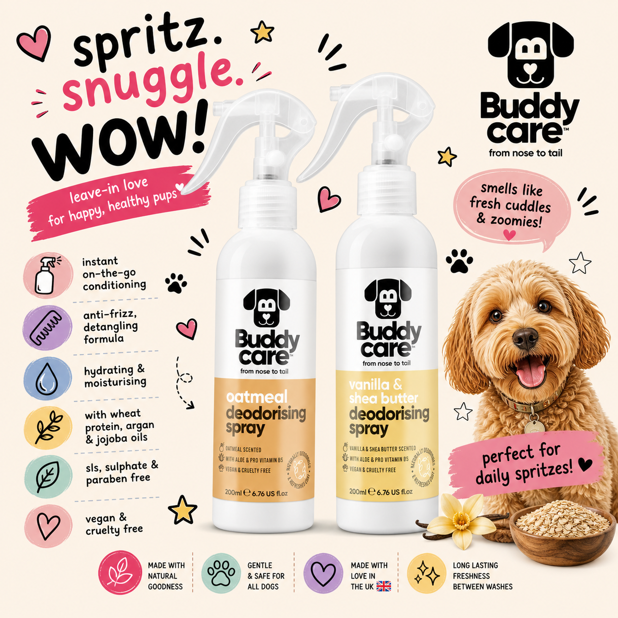 Buddycare Deodorising Spray 200ml