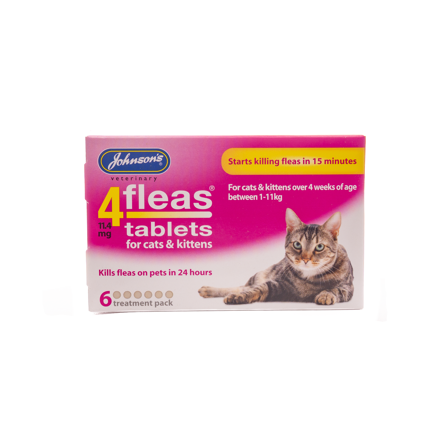 Johnson's Veterinary 4 Fleas Tablets for Dogs & Cats