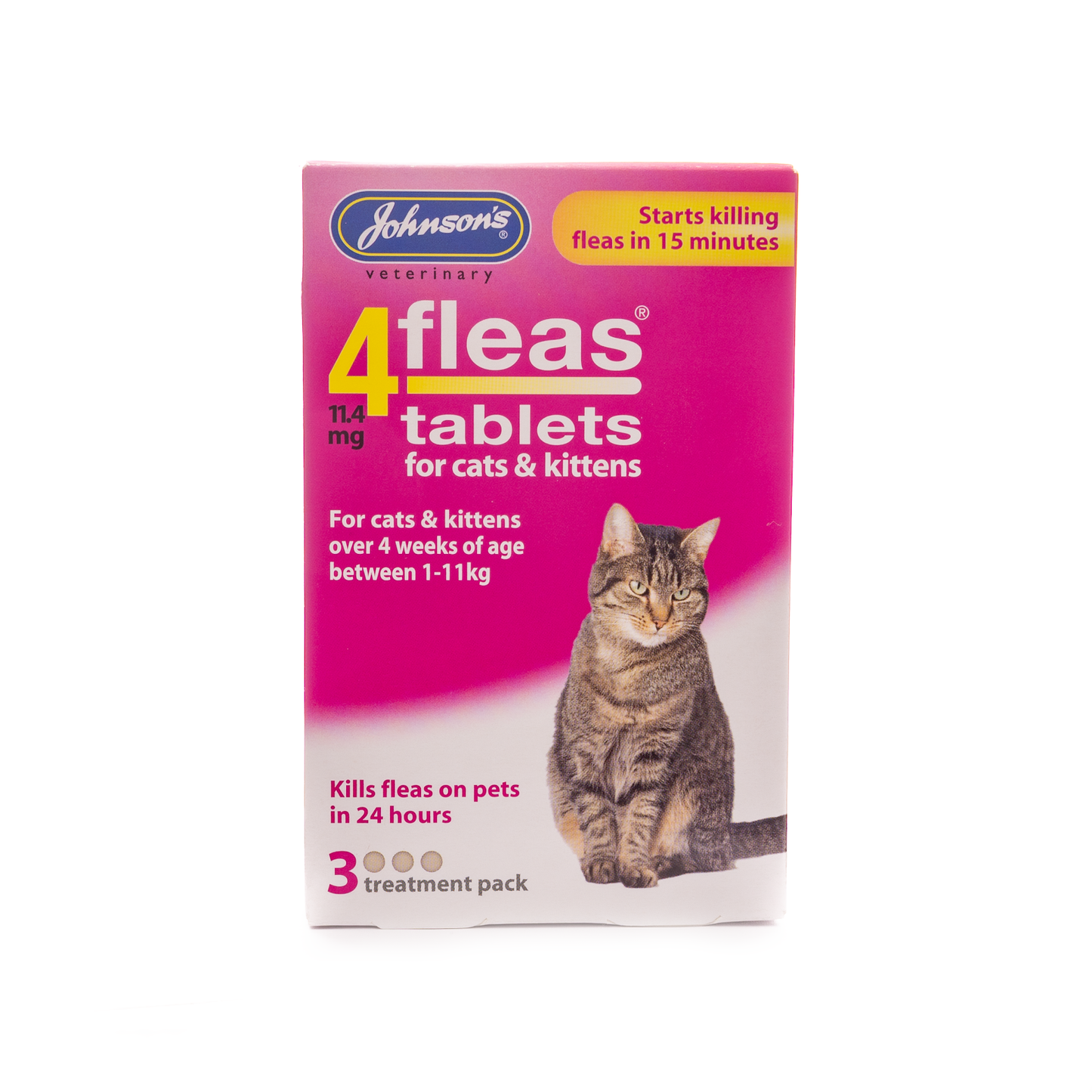 Johnson's Veterinary 4 Fleas Tablets for Dogs & Cats
