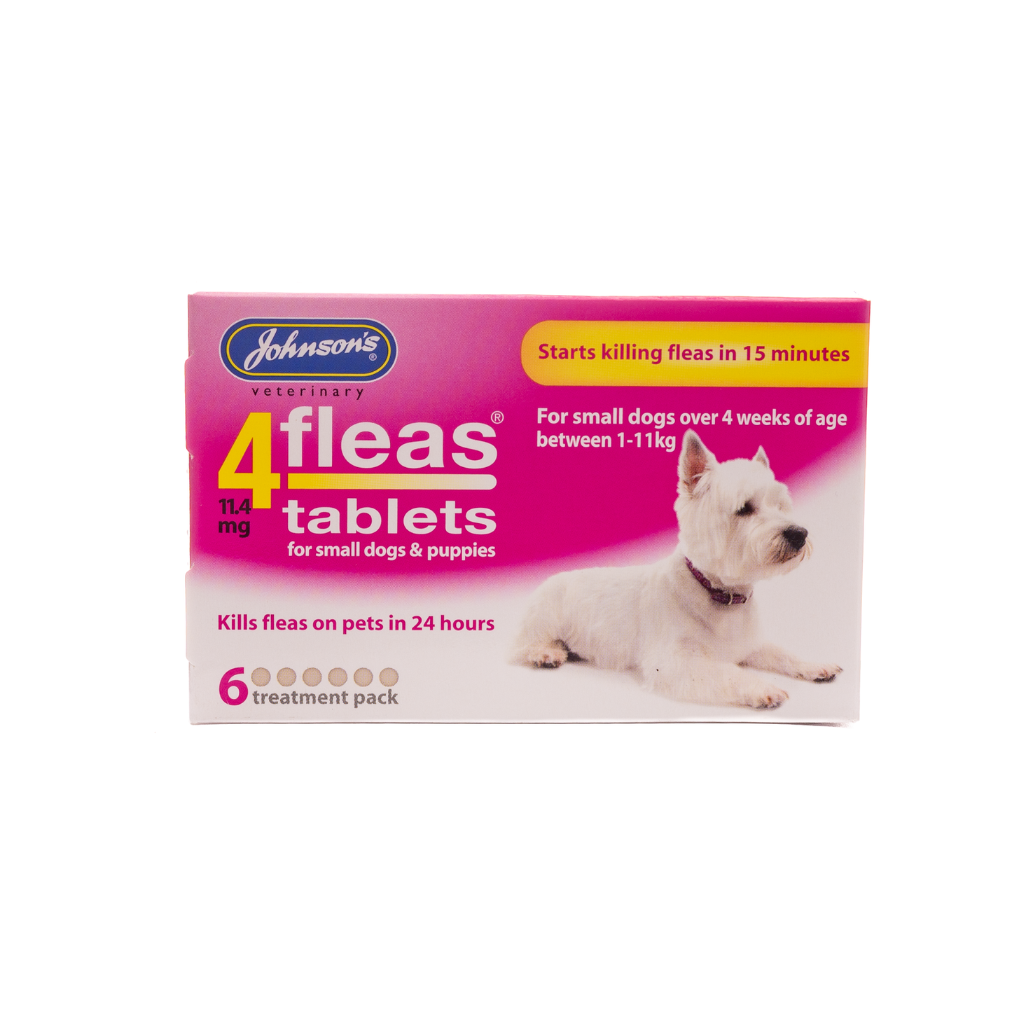 Johnson's Veterinary 4 Fleas Tablets for Dogs & Cats
