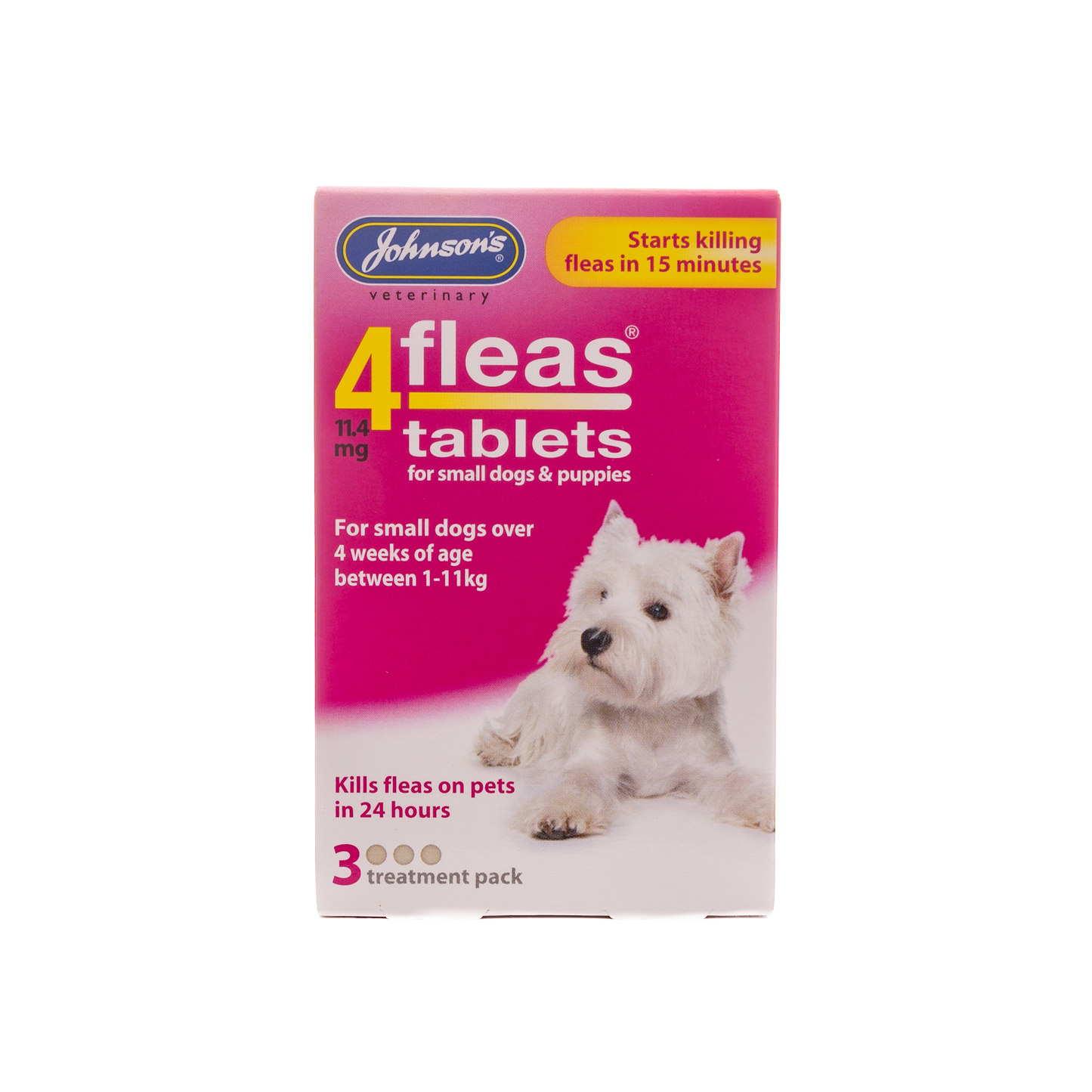 Johnson's Veterinary 4 Fleas Tablets for Dogs & Cats