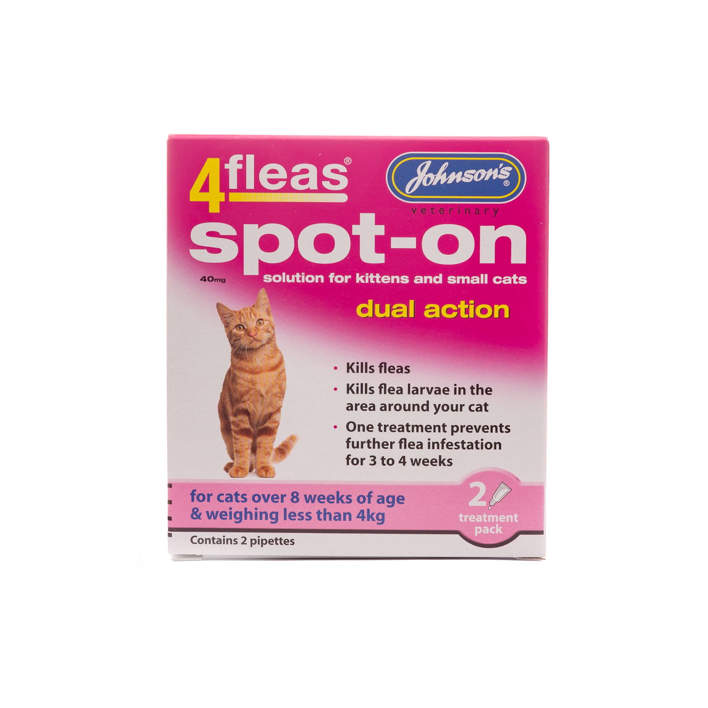 JVP 4 Fleas Spot On for Dogs & Cats