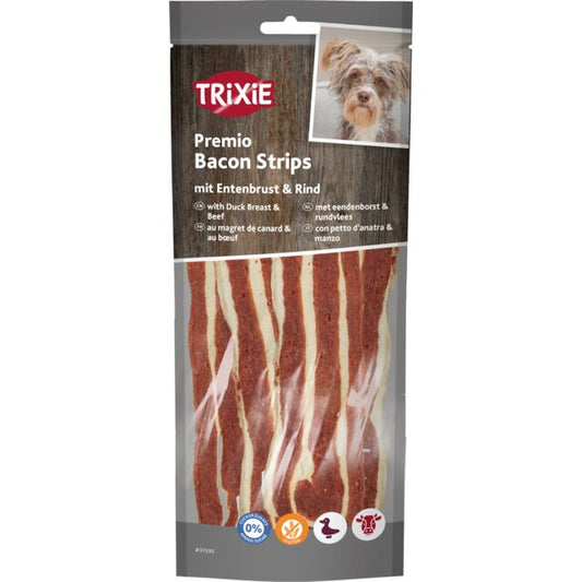 Trixie Bacon Strips with Duck Breast and Beef