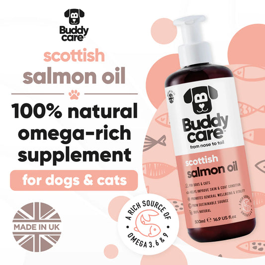 Buddycare Scottish Salmon Oil for Dogs & Cats 500ml