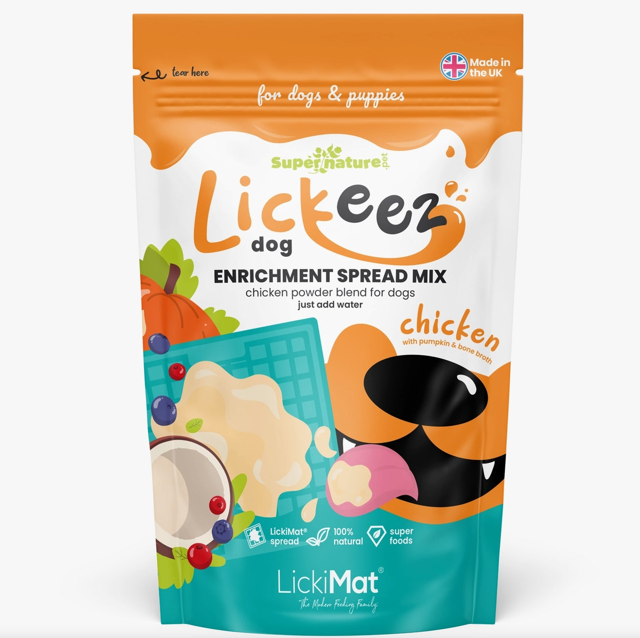Supernature X Lickimat®  Lickeez Spread For Dogs & Puppies 100g