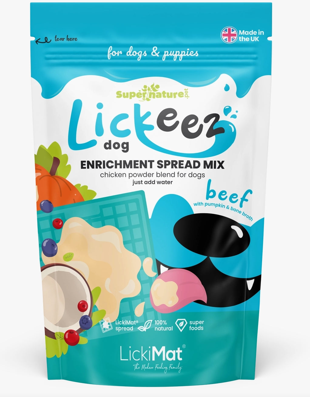 Supernature X Lickimat®  Lickeez Spread For Dogs & Puppies 100g
