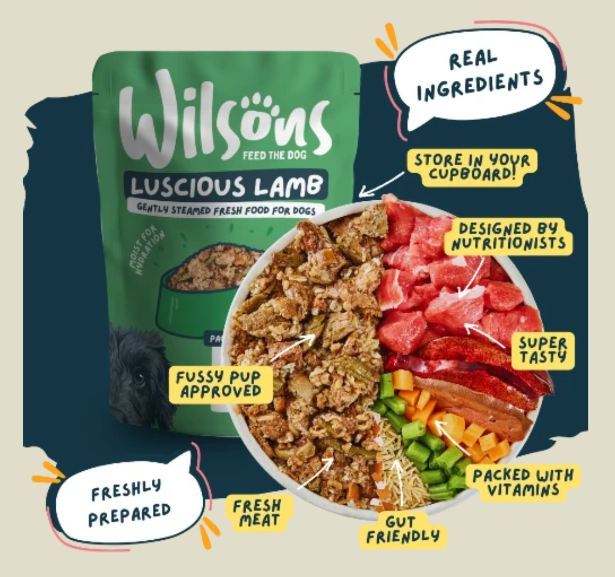 Wilson's Dog Food - Freshly Cooked 380g