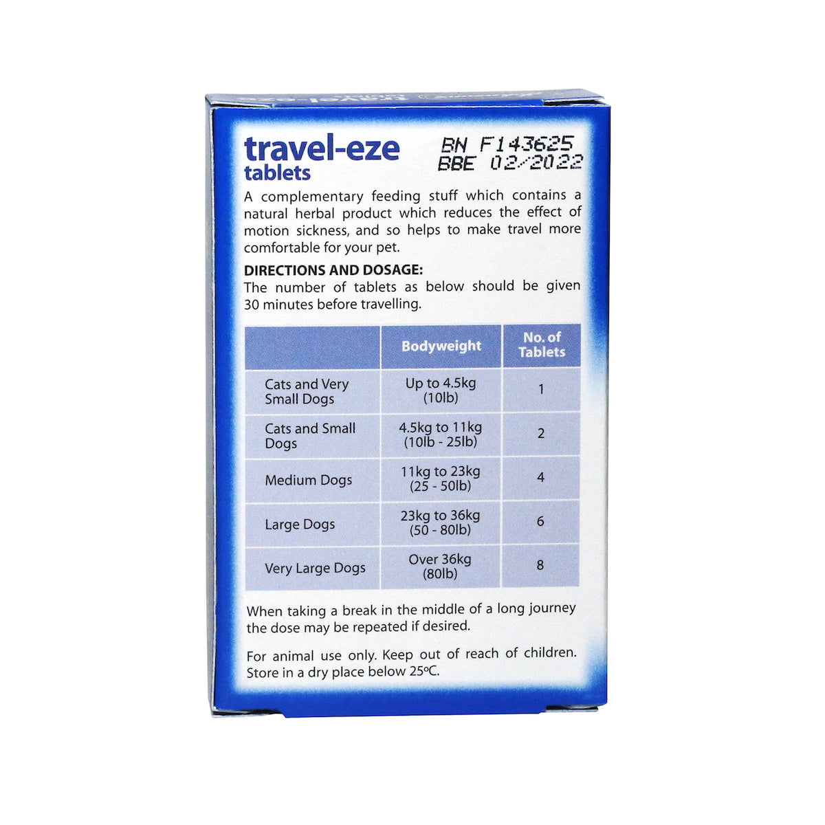 Johnson's Veterinary Travel-Eze Tablets
