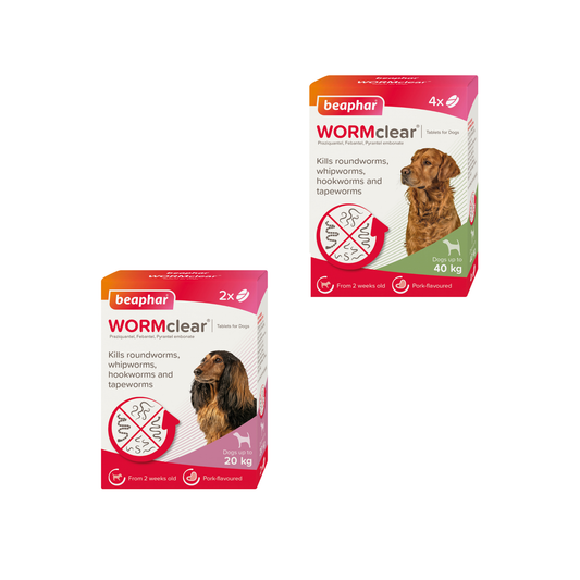 Beaphar Wormclear Worming Tablets for Dogs