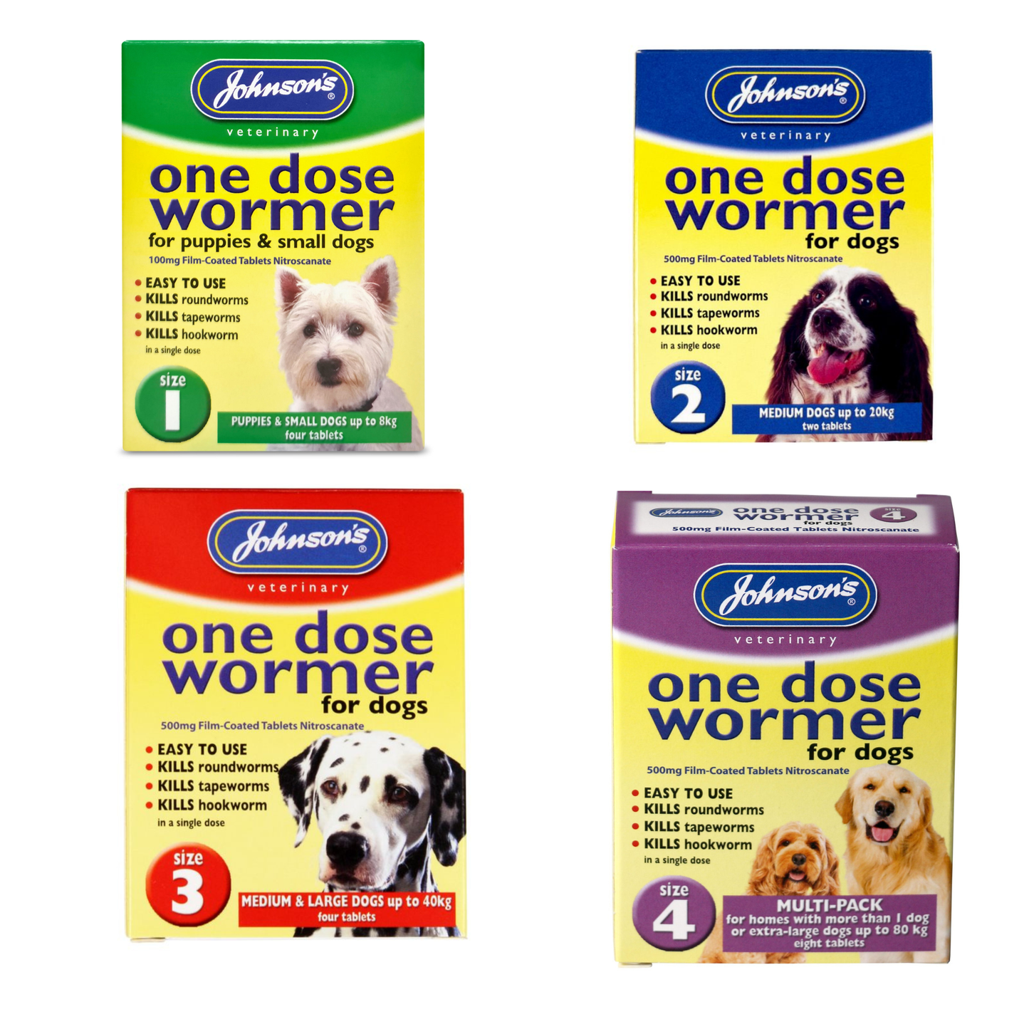 Johnson's Veterinary One Dose Wormer Tablets for Dogs